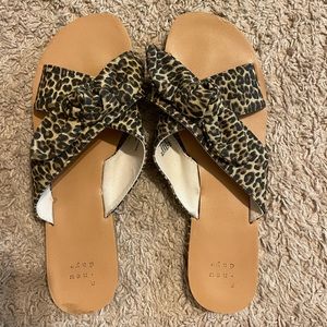 cheetah sandals